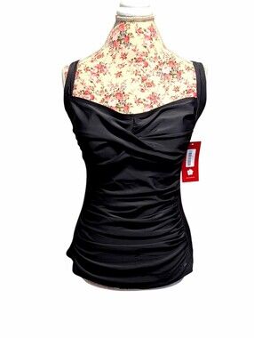 Hapari Black Slimming Tankini Top